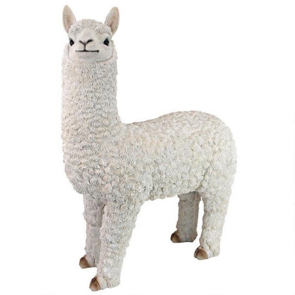 Animal wonderfully sculpted Alpaca large scale garden sculpture